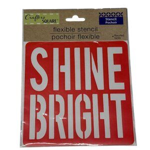 Crafter’s Square Shine Bright Flexible Reusable Stencil Craft Decor